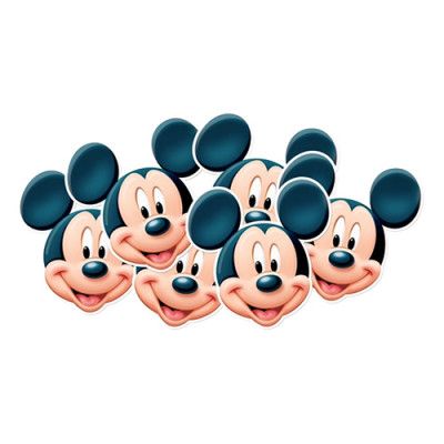 Musse Pigg Pappmask - 6-pack