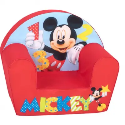 Nicotoy - Barnstol Disney Mickey 1-2-3 Foam Röd