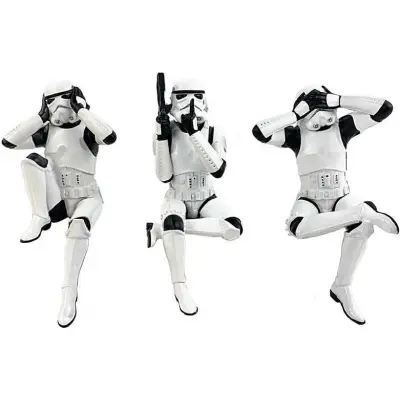 Original Stormtrooper - Disney Staty - Nemesis Now - Three Wise Stormtrooper - för None - flerfärgad