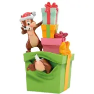 Piff & Puff - Disney Samlingsfigurer - Chip´n´Dale with Christmas Figurine - för None - flerfärgad