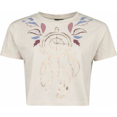 Pocahontas - Disney T-shirt - Disney Princess - Picnic Collection - Pocahontas - L XXL - för Dam - beigeblänkande