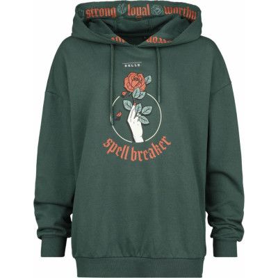 Skönheten och Odjuret - Disney Luvtröja - Disney Princess - Picnic Collection - Belle - S XL - för Dam - mörkgrön