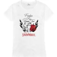 Snövit - Disney T-shirt - Fearless - S XXL - för Dam - vit