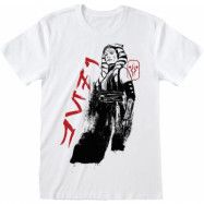 Star Wars - Ahsoka - Disney T-shirt - Ink Text - S XXL - för Dam - vit