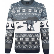 Star Wars - Disney Christmas jumper - AT-AT - L 5XL - för Herr - flerfärgad