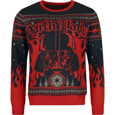 Star Wars - Disney Christmas Jumper - Christmas Vader - L XL - för Herr - flerfärgad