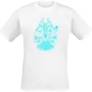 Star Wars - Disney Jersey - Blue Falcon - S 3XL - för Herr - vit