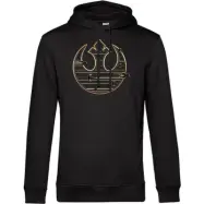 Star Wars - Disney Luvjacka - Gold Rebel Logo - M - för Herr - svart