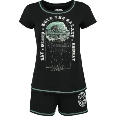 Star Wars - Disney Pyjamas - Rule The Galaxy - S M - för Dam - svart
