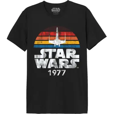 Star Wars - Disney T-shirt - 1977 - Millennium Falcon - S 5XL - för Herr - svart