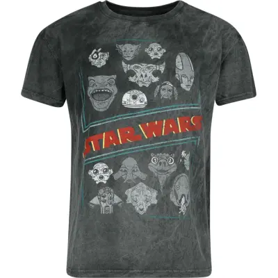 Star Wars - Disney T-shirt - Aliens - S 3XL - för Herr - flerfärgad