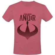 Star Wars - Disney T-shirt - Andor 2 - Incognito - S XXL - för Herr - rödmelerad