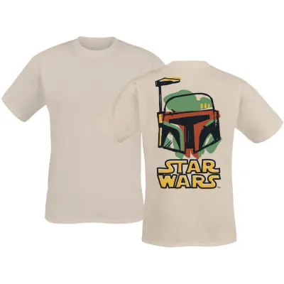 Star Wars - Disney T-shirt - Boba Fett - Doodle - M XXL - för Herr - naturfärgad