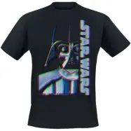 Star Wars - Disney T-shirt - Darth Vader - Glitch - S XXL - för Herr - svart
