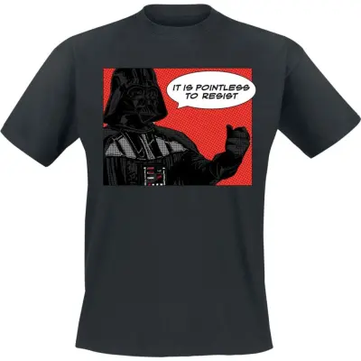 Star Wars - Disney T-shirt - DARTH VADER POINTLESS - M XXL - för Herr - svart
