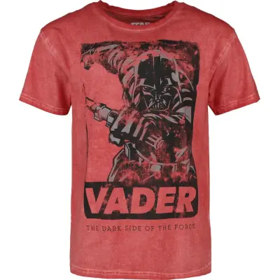 Star Wars - Disney T-shirt - Darth Vader - S 3XL - för Herr - röd