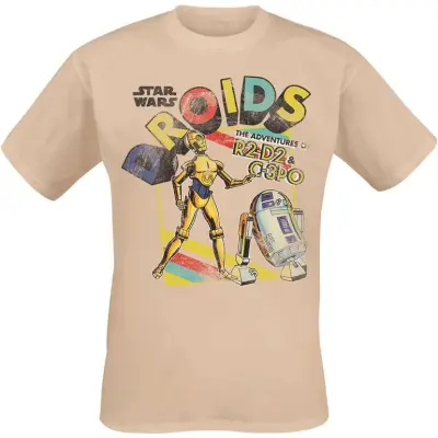 Star Wars - Disney T-shirt - Droids - The Adventure - S L - för Herr - naturfärgad