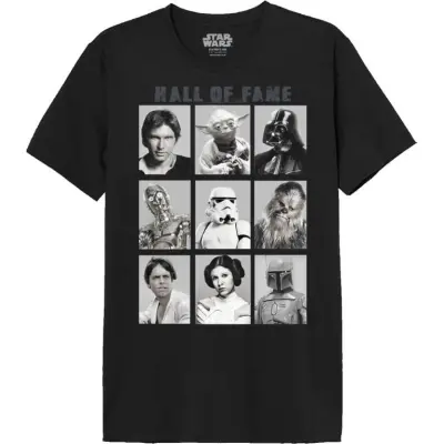 Star Wars - Disney T-shirt - Hall Of Fame 1977 - S XXL - för Herr - svart