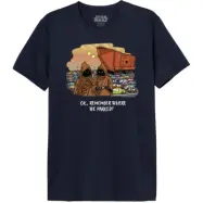 Star Wars - Disney T-shirt - Jawa - Ok, Remember Where We Parked! - M XXL - för Herr - marinblå
