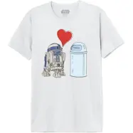 Star Wars - Disney T-shirt - R2D2 Love Trash - M XXL - för Herr - vit