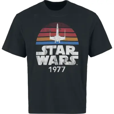 Star Wars - Disney T-shirt - Since 1977 - Heavyweight - M XXL - för Herr - svart