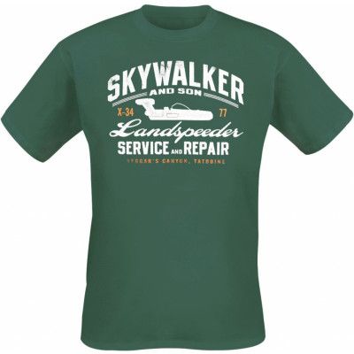 Star Wars - Disney T-shirt - Skywalker - S XXL - för Herr - grön