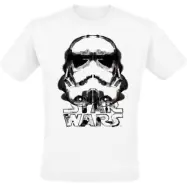 Star Wars - Disney T-shirt - Stormtrooper - Ink Helmet - M XXL - för Herr - vit