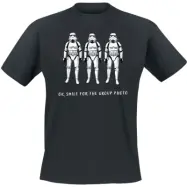 Star Wars - Disney T-shirt - Stormtrooper Ok Smile - M XXL - för Herr - svart