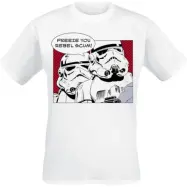 Star Wars - Disney T-shirt - STORMTROOPER REBEL SCUM - M XXL - för Herr - vit