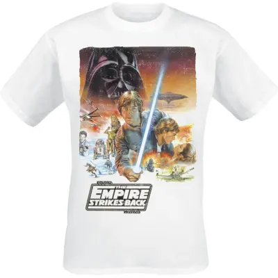 Star Wars - Disney T-shirt - The Empire Strikes Back - S XL - för Herr - vit