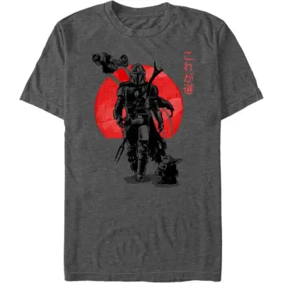 Star Wars - Disney T-shirt - The Mandalorian - Sumi Ink - S 3XL - för Herr - grå