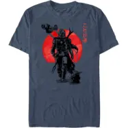 Star Wars - Disney T-shirt - The Mandalorian - Sumi Ink - S M - för Herr - blå