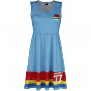 Star Wars - Disney Halvlång klänning - Retro - 77 - S M - för Dam - blå