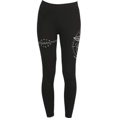 Star Wars - Disney Leggings - The Mandalorian - Grogu - S M - för Dam - svart