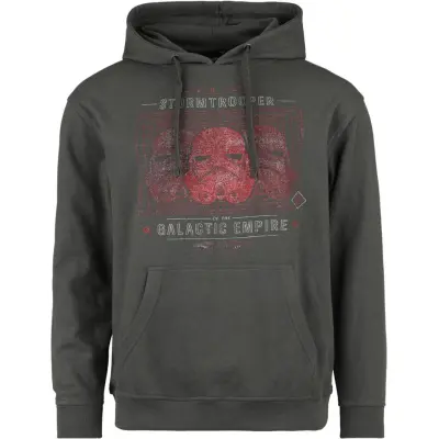Star Wars - Disney Luvtröja - Galactic Empire - S M - för Herr - skiffer