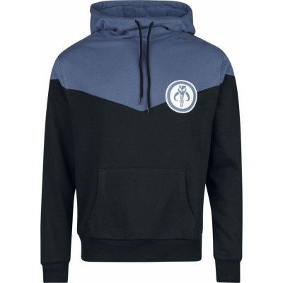 Star Wars - Disney Luvtröja - The Mandalorian - Bounty Hunter - M L - för Herr - svart/blå