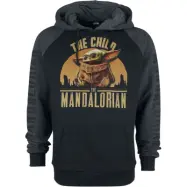 Star Wars - Disney Luvtröja - The Mandalorian - The Child - Grogu - S M - för Herr - svart/grå