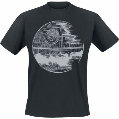 Star Wars - Disney T-shirt - Episode 4 - A New Hope - Death Star - S XXL - för Herr - svart