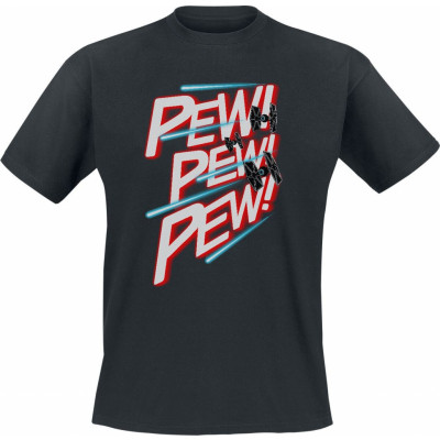 Star Wars - Disney T-shirt - PEW PEW PEW - S 3XL - för Herr - svart