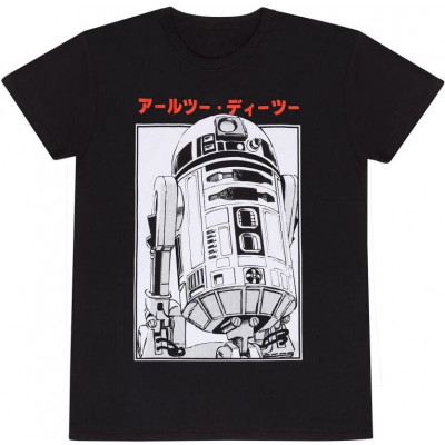 Star Wars - Disney T-shirt - R2D2 Katakana - S XXL - för Herr - svart