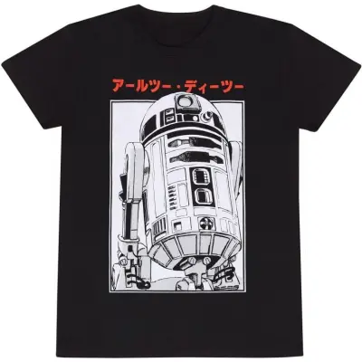 Star Wars - Disney T-shirt - R2D2 Katakana - S XXL - för Herr - svart