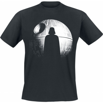 Star Wars - Disney T-shirt - Rogue One - Deathstar Silhouette - M 5XL - för Herr - svart