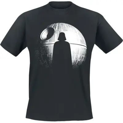 Star Wars - Disney T-shirt - Rogue One - Deathstar Silhouette - S 5XL - för Herr - svart