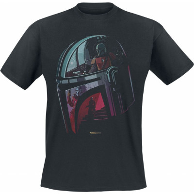 Star Wars - Disney T-shirt - The Mandalorian - Helmet - S XXL - för Herr - svart