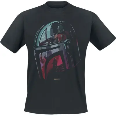 Star Wars - Disney T-shirt - The Mandalorian - Helmet - S XXL - för Herr - svart