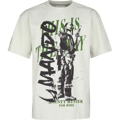 Star Wars - Disney T-shirt - The Mandalorian - This Is The Way - S XXL - för Herr - grå