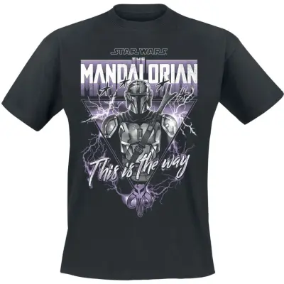 Star Wars - Disney T-shirt - This Is The Way Heavy Metal - M L - för Herr - svart