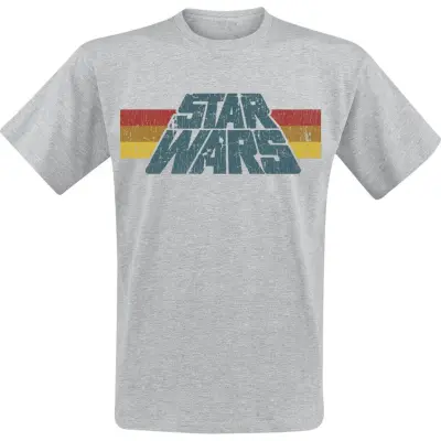 Star Wars - Disney T-shirt - Vintage 77 - S 5XL - för Herr - gråmelerad