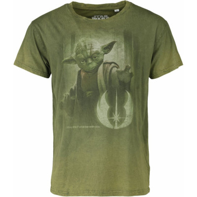 Star Wars - Disney T-shirt - Yoda - May The Force Be With You - S XXL - för Herr - grön