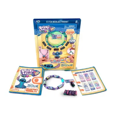 Sticki Rolls Stitch Sticker Bracelet and Necklace - Sticki Rolls -  Leksaksaffären